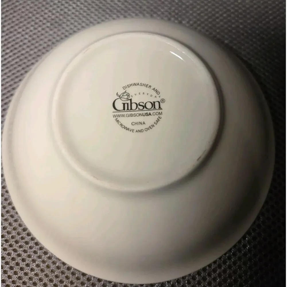 gibson noel morning Ceramic Bowls Set Of 4 6 In Diameter